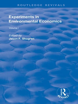 cover image of Experiments in Environmental Economics